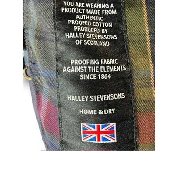 Orvis River Road Waxed Cotton Chore Coat Barn Jacket, Hooded | Sz S, Navy Blue - Picture 9 of 13